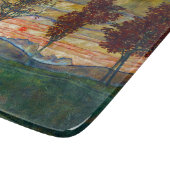 四木（風景画） (by Egon Schiele) カッティングボード (角)