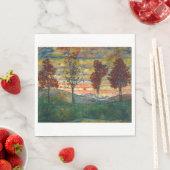 四木（風景画） (by Egon Schiele) スタンダードランチョンナプキン (インサイチュ)