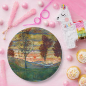 四木（風景画） (by Egon Schiele) ペーパープレート (パーティー)