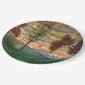 四木（風景画） (by Egon Schiele) ペーパープレート (アングル)