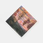 四本の木、芸術はイーゴン・シエレによる。 スタンダードランチョンナプキン (角)