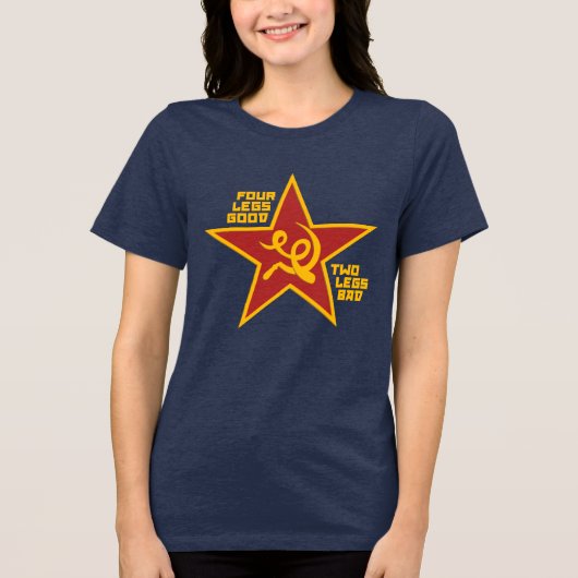 四本の足は良い トライブレンドＴシャツ (正面)