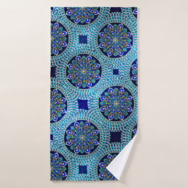 四王室の十ブルーバスタオル バスタオル