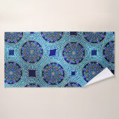 四王室の十ブルーバスタオル バスタオル (バスタオル)