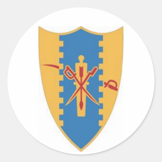 四番騎馬紋章 ラウンドシール (正面)