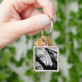 四目 キーホルダー (手)