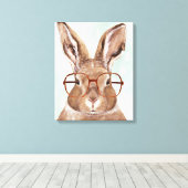 四眼避雷器 |ウサギ（バニー） キャンバスプリント (インサイチュ (ウッドフロア))