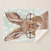 四眼避雷器 |ウサギ（バニー） シェルパブランケット (正面(横))