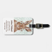 四眼避雷器 |ウサギ（バニー） ラゲッジタグ (正面横)