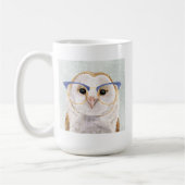 四眼避雷器 | Wise Owl コーヒーマグカップ (左)