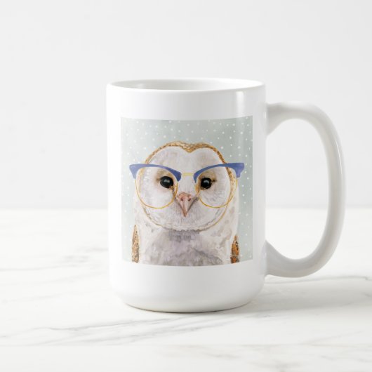 四眼避雷器 | Wise Owl コーヒーマグカップ (右)