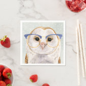 四眼避雷器 | Wise Owl スタンダードカクテルナプキン (インサイチュ)