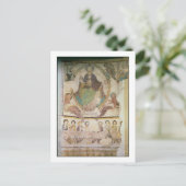 四福音書の記号と共にキリスト ポストカード (スタンド正面)