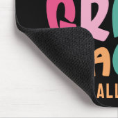 四級先生カラフル文字 マウスパッド (コーナー)