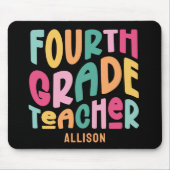 四級先生カラフル文字 マウスパッド (正面)