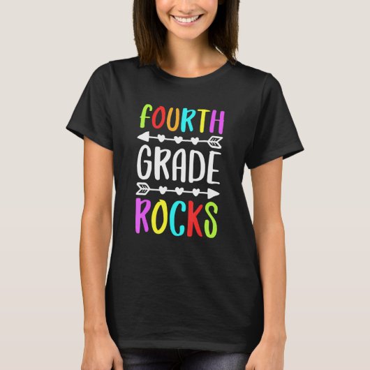 四級岩4級新学期教え Tシャツ (正面)