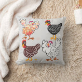 四羽のハッピーヘン クッション (ブランケット)