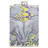 四羽の羽根 フラスク (正面)