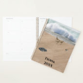 四羽の鳥をビーチ プランナー手帳 (ディスプレー)