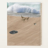 四羽の鳥をビーチ プランナー手帳 (裏面)