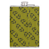 四羽の鳥切り抜きステンシルスタイル3 フラスク (裏面)