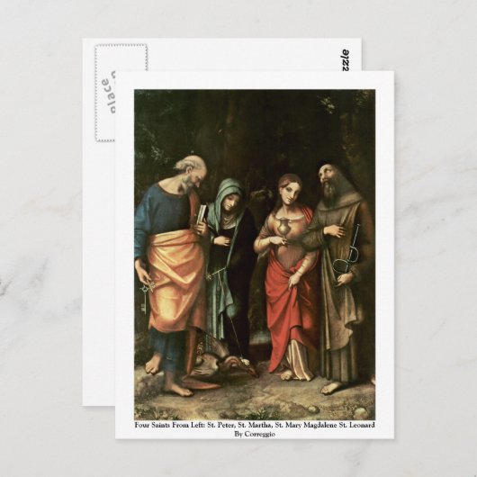 四聖人 ポストカード (正面/裏面)