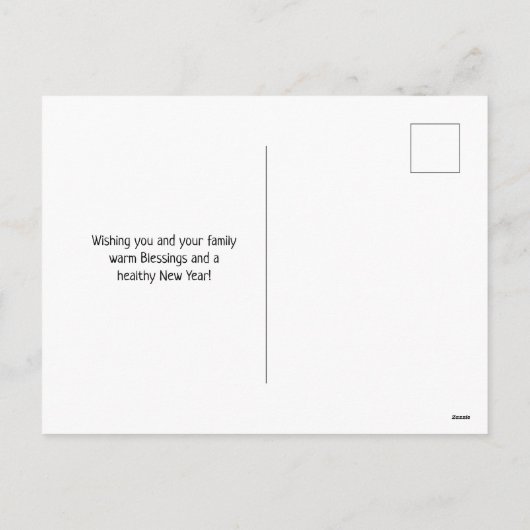 四肢動物のメリークリスマスの鳥 シーズンポストカード (裏面)