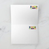 四色相環のデザイン カード (内部)