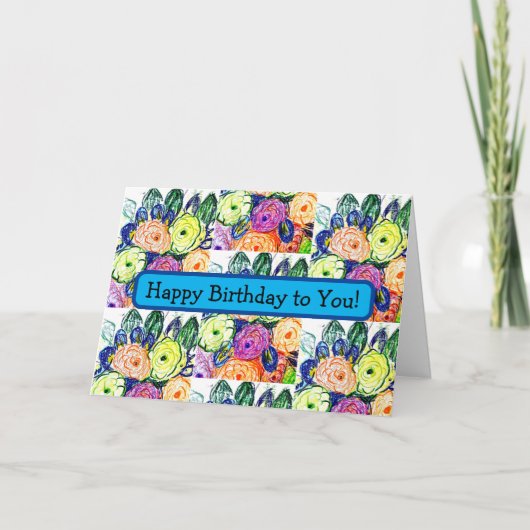 四色相環のデザイン カード (正面)