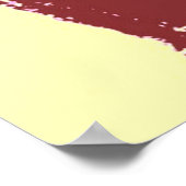 四色象ポップ・アートの象レトロスタイルポスター ポスター (角)