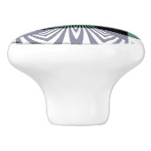 四花びらガラス輝き曼荼羅の無限のミラージュ セラミックノブ (側面)