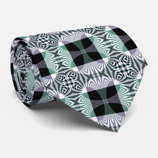 四花びらガラス輝き曼荼羅の無限のミラージュ ネクタイ (ロール)