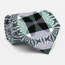 四花びらガラス輝き曼荼羅の無限のミラージュ ネクタイ