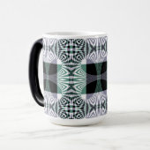 四花びらガラス輝き曼荼羅の無限のミラージュ モーフィングマグカップ (正面左)