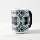 四花びらガラス輝き曼荼羅の無限のミラージュ モーフィングマグカップ (正面右)