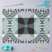 四花びらガラス輝き曼荼羅の無限のミラージュ 薄葉紙 (クラフト)