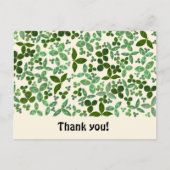 四葉のクローバー - ありがとう - あなたがいて幸せ ポストカード (正面)