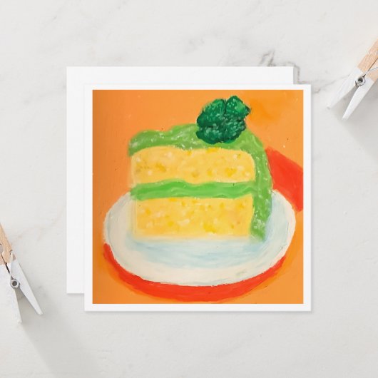 四葉のクローバー カード (正面/裏面インサイチュ)