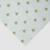 四葉のクローバー、恋愛に幸運、ゴールドグリッター 薄葉紙 (詳細)