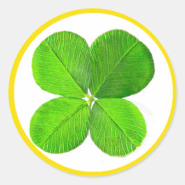 四葉クローバーザミュージアムザズルギフト ラウンドシール