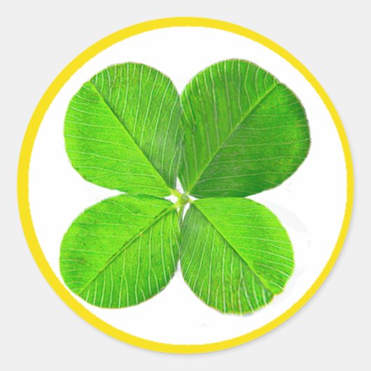 四葉クローバーザミュージアムザズルギフト ラウンドシール (正面)