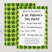 四葉クローバーパターン 招待状 (正面/裏面)