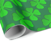 四葉クローバー模様包み紙 ラッピングペーパー (ロールコーナー)