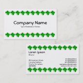 四葉クローバー-緑（白） 名刺 (正面/裏面)