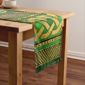 四葉ラッキークローバーシャムロックオーナメント ショートテーブルランナー (インサイチュ)