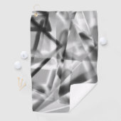 四角いアクリル板の角、灰色から白色へのグラデーション ゴルフタオル (インサイチュ)