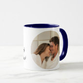 四角いインスタグラム写真にハンサムなおはよう マグカップ (正面右)