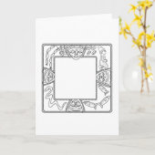 四角いオポンIfa占いトレイ カード (黄色い花)