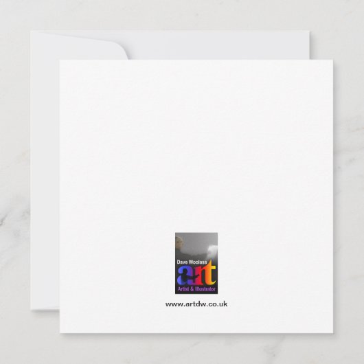 四角いカエルのカード (裏面)