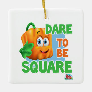 四角いカボチャをスプークリー | DARE BE SQUARE! セラミックオーナメント
